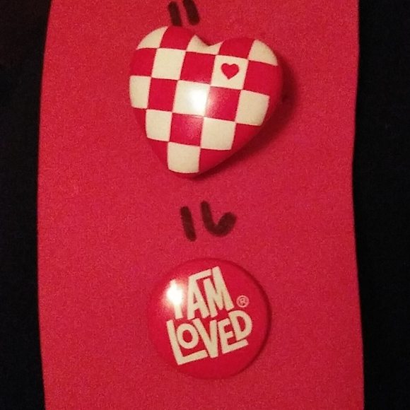 I Am Loved & Heart Pins - Picture 1 of 3